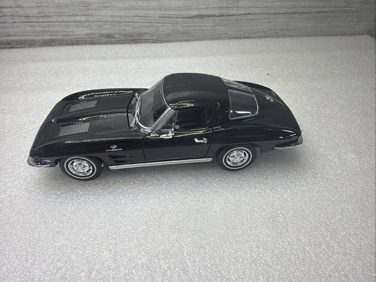 1963 Chevrolet Corvette C2 1/24 Scale Diecast Metal Model - Black No Box  Nice7