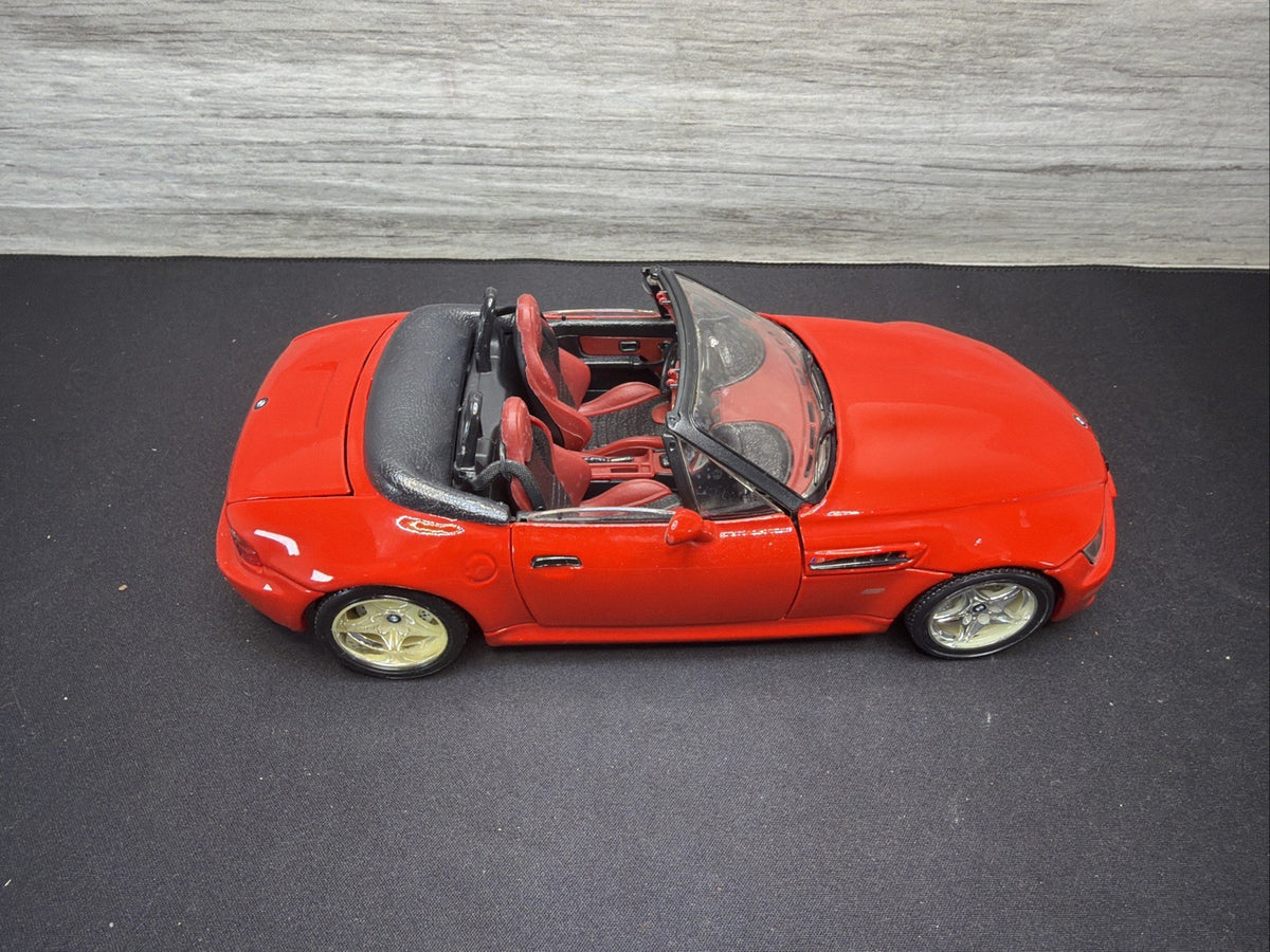Bburago 1996 BMW M Roadster Convertible Red Scale 1:18 Made Italy No Box Read1