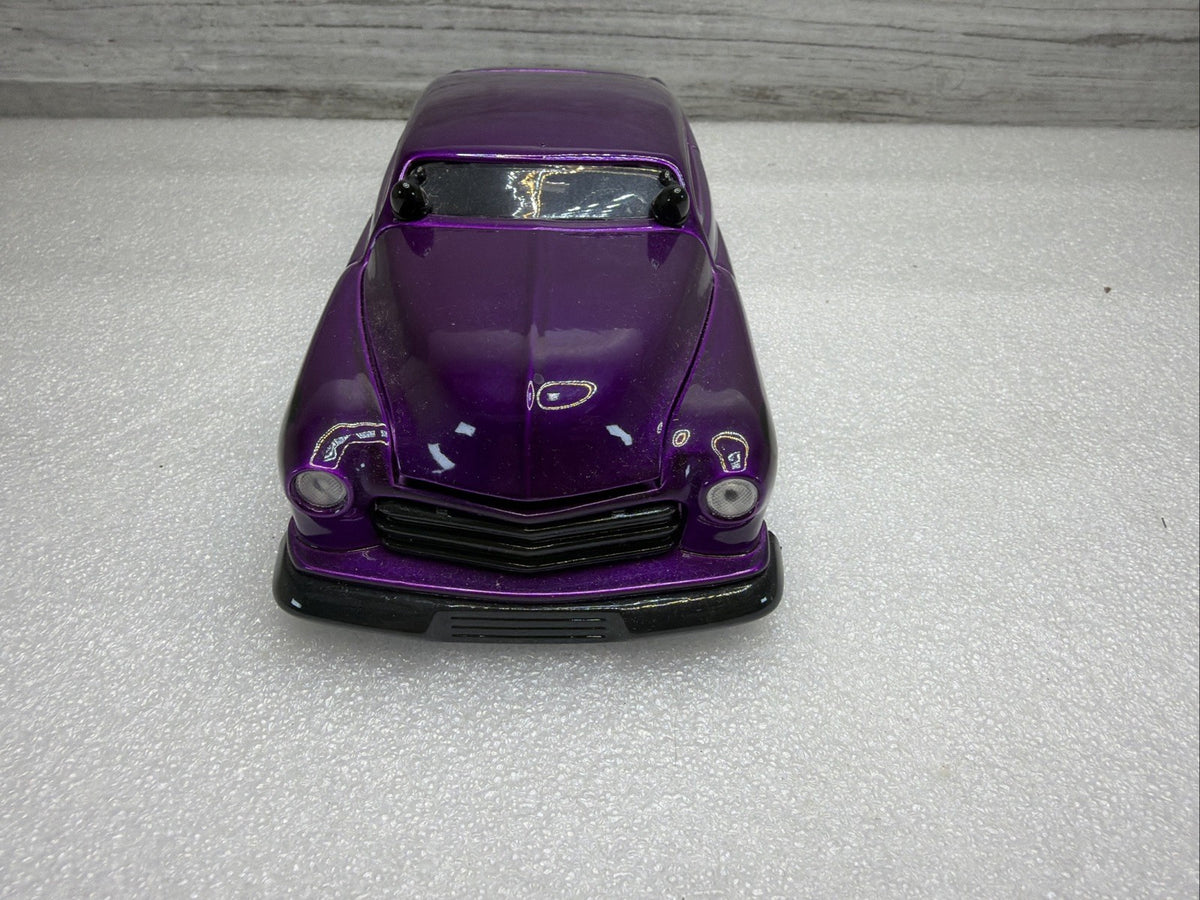 Jada Big Time Kustoms 1:24 Scale Purple 1951 Mercury Black Flames Nice No Box10