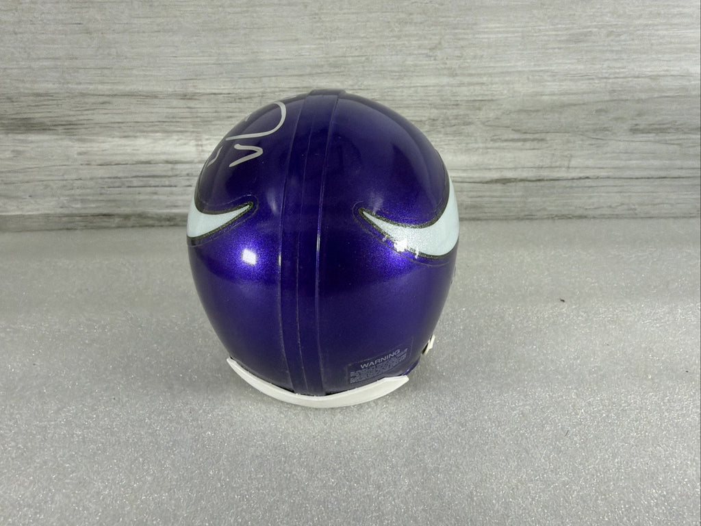 CHRISTIAN PONDER Signed MN  Vikings Mini Helmet NO COA PLEASE READ,AUTHENTIC7