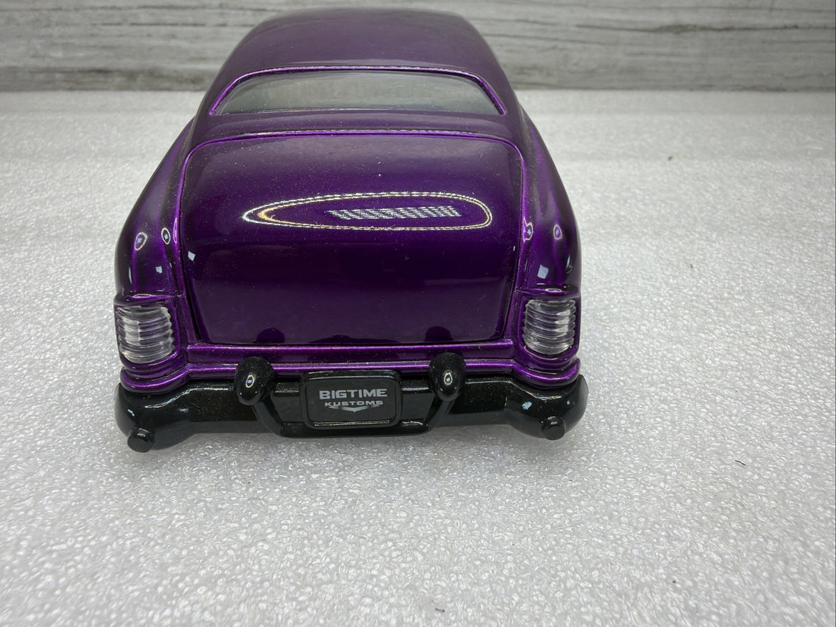Jada Big Time Kustoms 1:24 Scale Purple 1951 Mercury Black Flames Nice No Box4