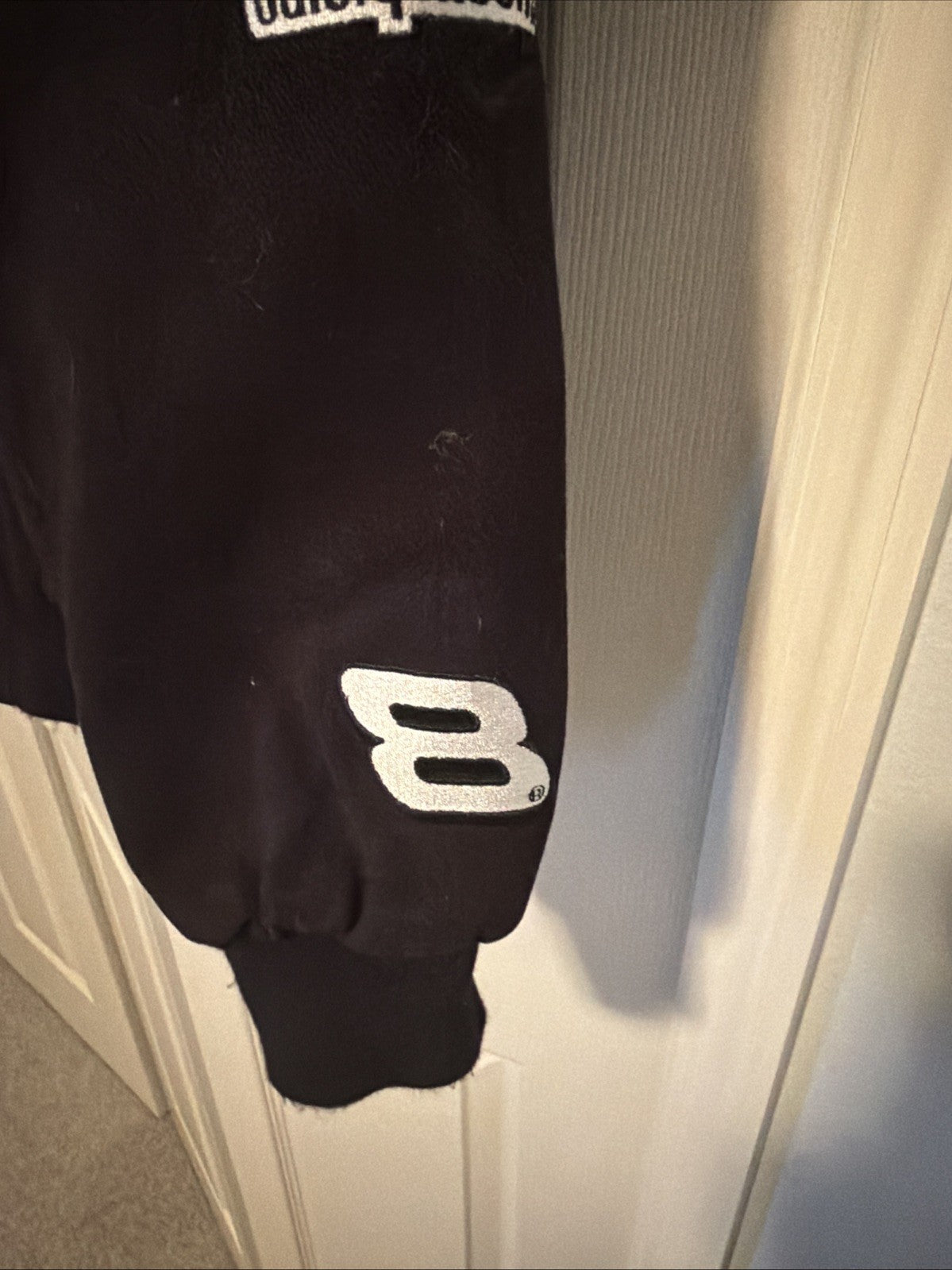 Dale Earnhardt Jr. VTG RARE #8 Budweiser Jacket Black Large Chase Authentics NWT10