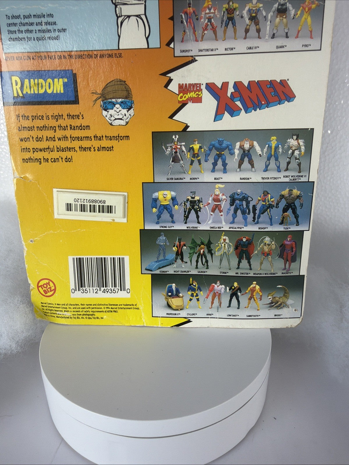 Random W/Missile Blasting Arm The Uncanny X Men 1994 Toy Biz New Damaged Box8