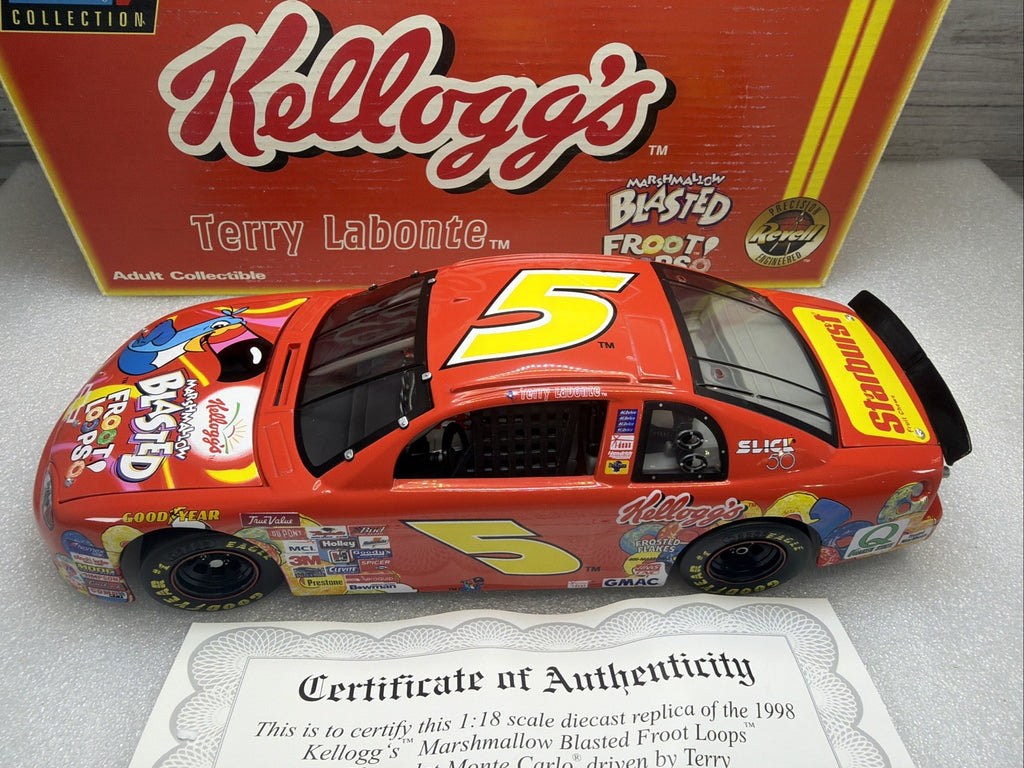 Revell 1998 Kellogg's Fruit Loops Terry Labonte #5 Cert 1:18 New In Aged Box2