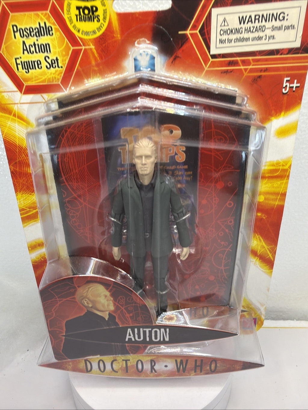 Doctor Who Series 1 Poseable 5" Auton Action Figure w Top Trumps Card2