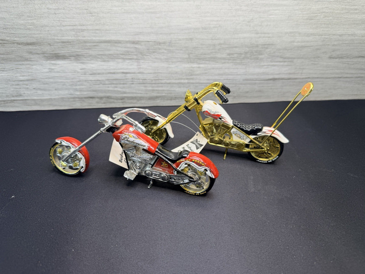 2 Budweiser Chopper Motorcycle Collectibles without box The Hamilton Collection6