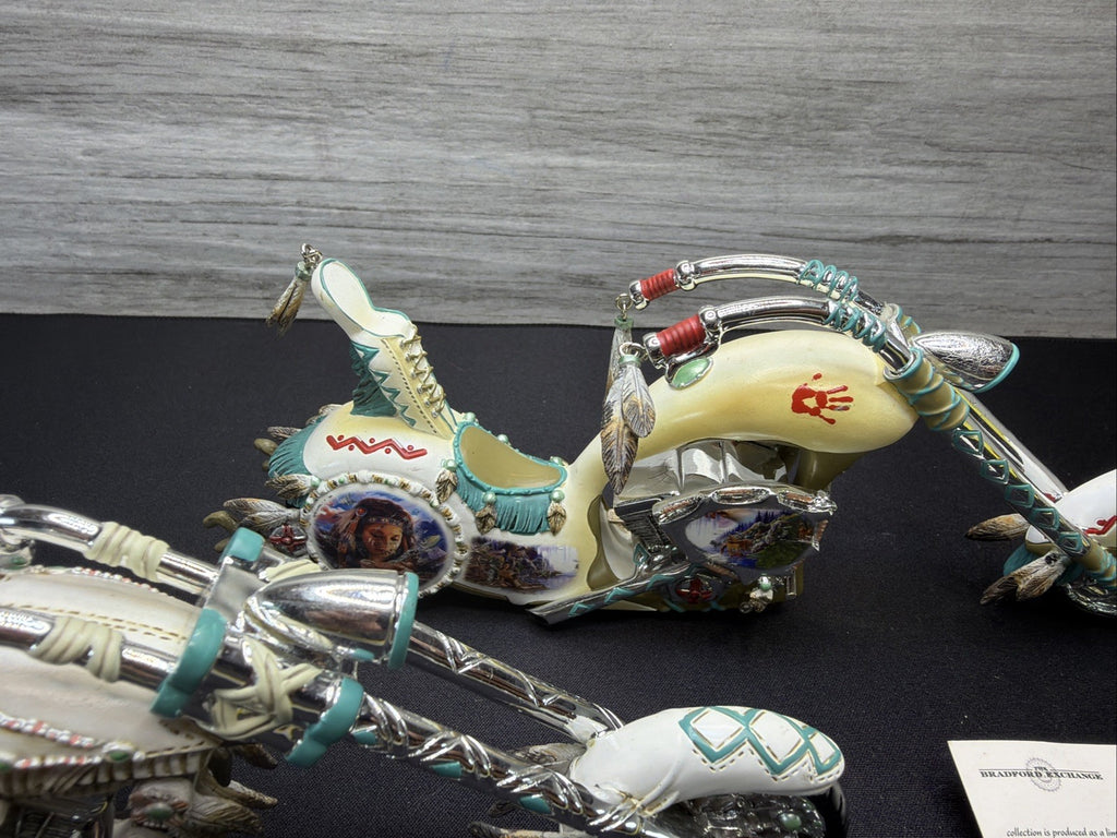 Vintage Bradford Exchange ‘Mystic Cruiser' Indian Native American Motorcycle X210