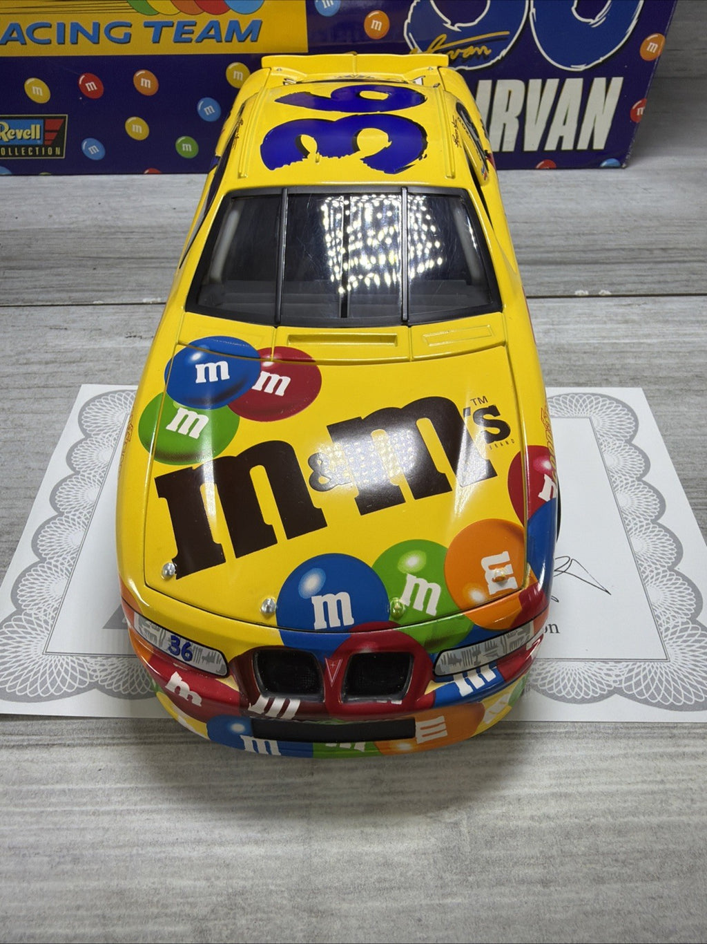 1999 Revell Ernie Irvan M&Ms 1/18 Pontiac New  1/2508 With Certificate5