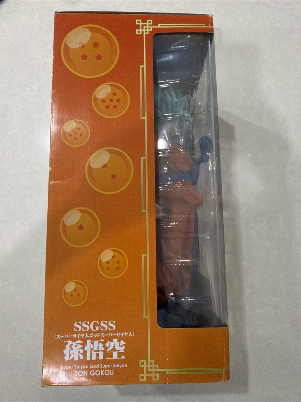 X-plus Gigantic Series SSGSS Son Goku USA Stock Box Plastic Damage READ Display9