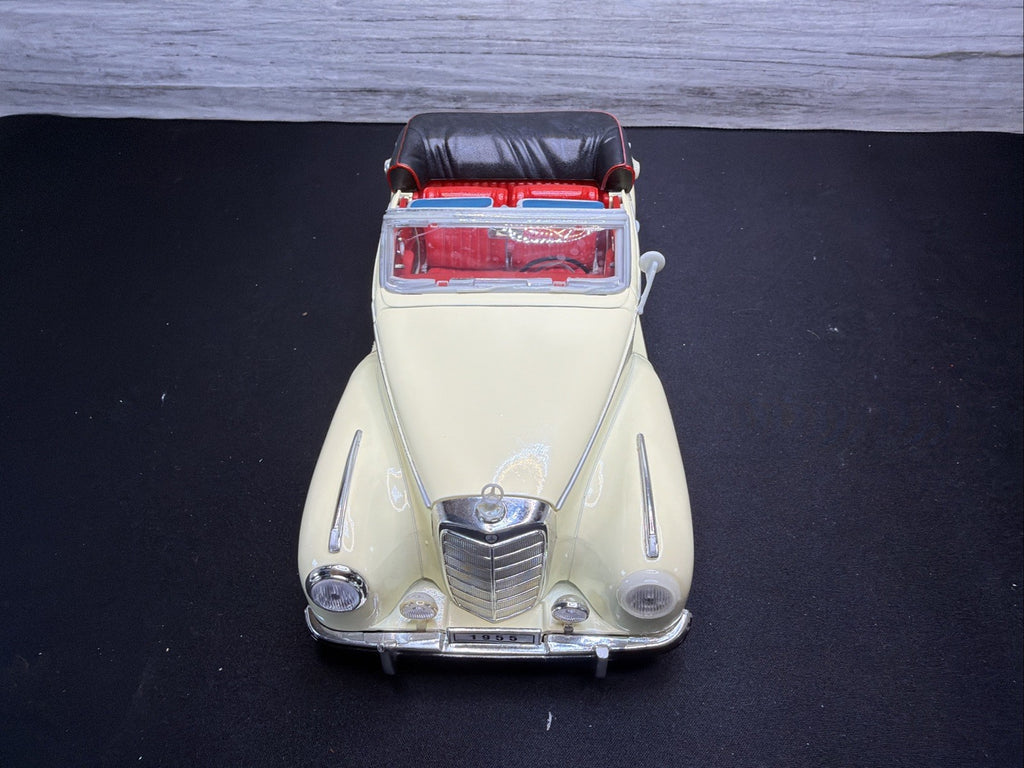 RARE Welly 1955 Black Mercedes-Benz 300s Die-Cast 1:18 Convertible NO BOX17