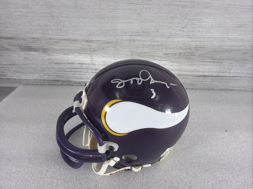 JEFF GEORGE  Signed Minnesota Vikings Mini Helmet NO COA PLEASE READ,AUTHENTIC0