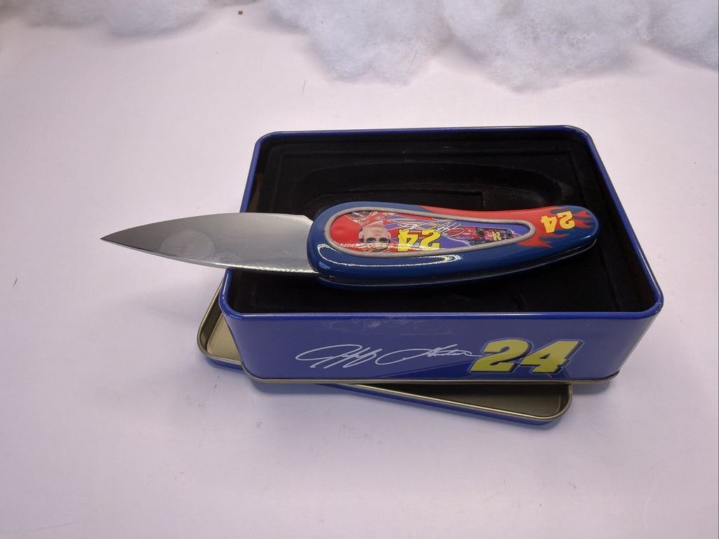 NASCAR JEFF GORDON #24 POCKET KNIFE Operation Iraqi Freedom in COLLECTIBLE TIN4