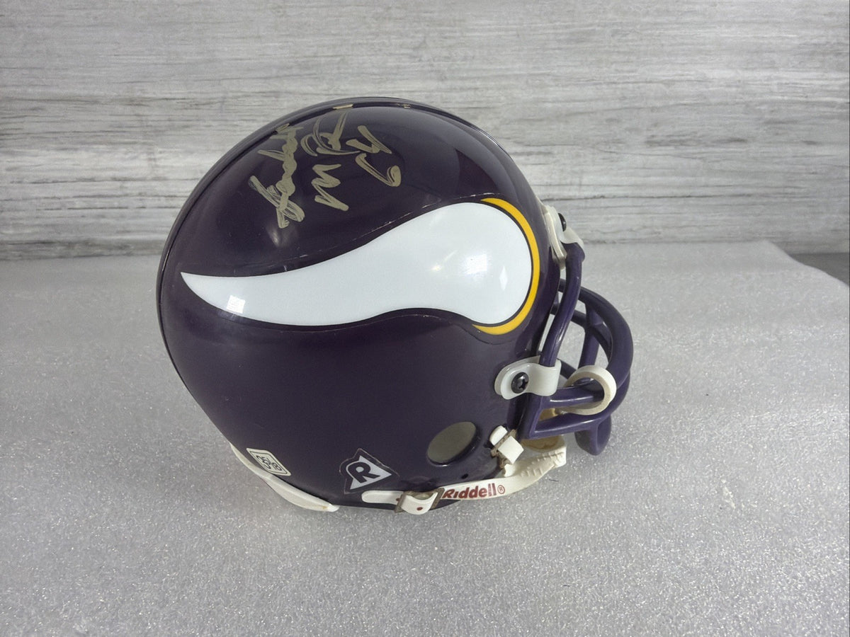 RANDEL MCDANIEL Signed MN  Vikings Mini Helmet NO COA PLEASE READ,AUTHENTIC9