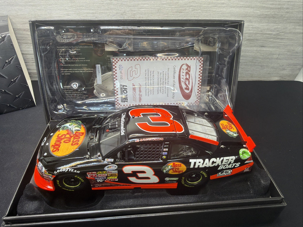 LIONEL RCCA ELITE 1:24 Austin Dillon #3 Bass Pro 2012 Impala 30/150 New Cert9