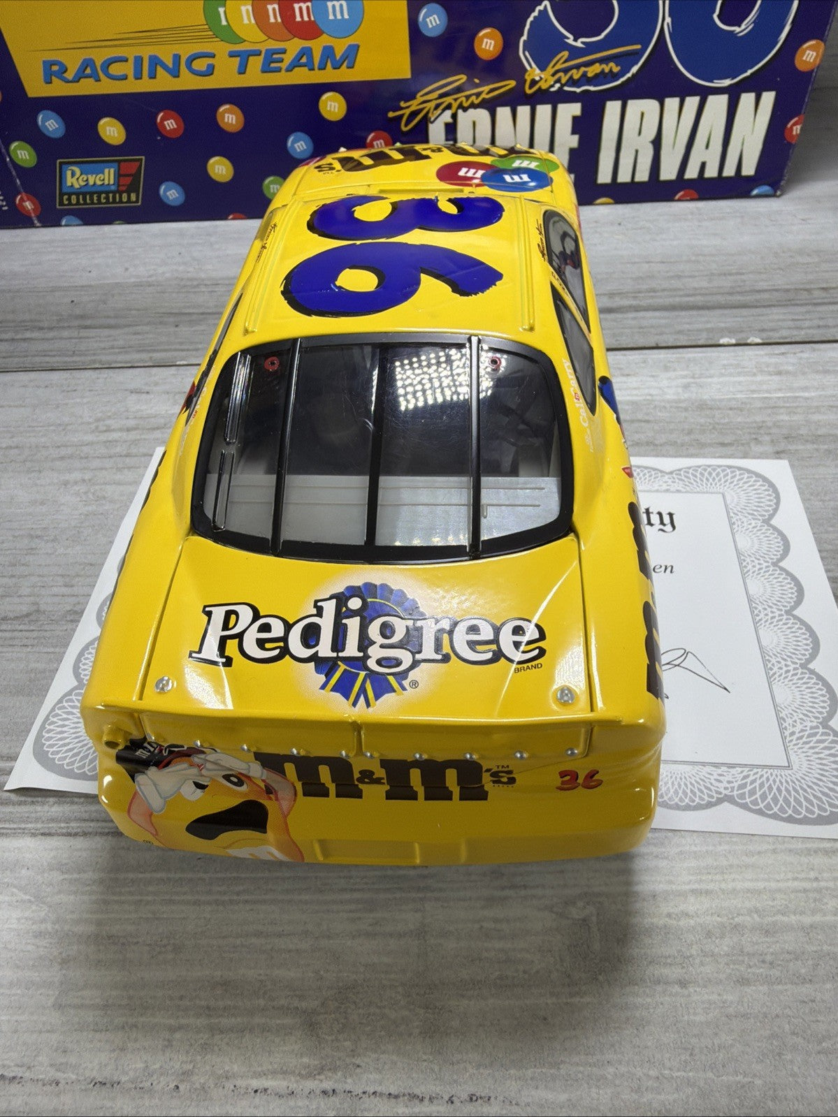 1999 Revell Ernie Irvan M&Ms 1/18 Pontiac New  1/2508 With Certificate10