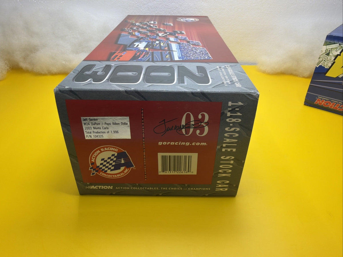 Jeff Gordon #24 - Dupont / Pepsi Billion Dollar 2003 - NASCAR 1/18 Action New LE14