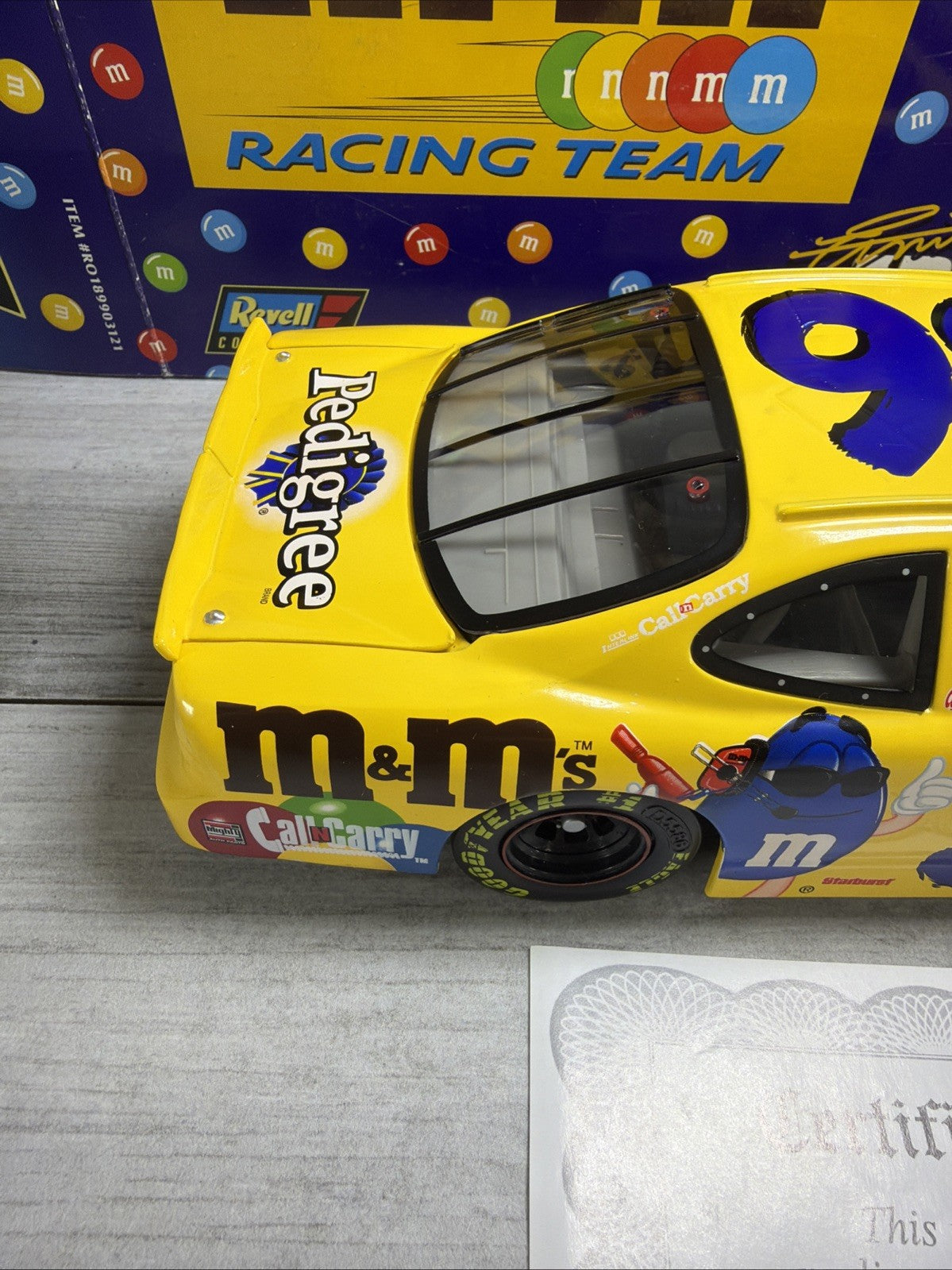 1999 Revell Ernie Irvan M&Ms 1/18 Pontiac New  1/2508 With Certificate2