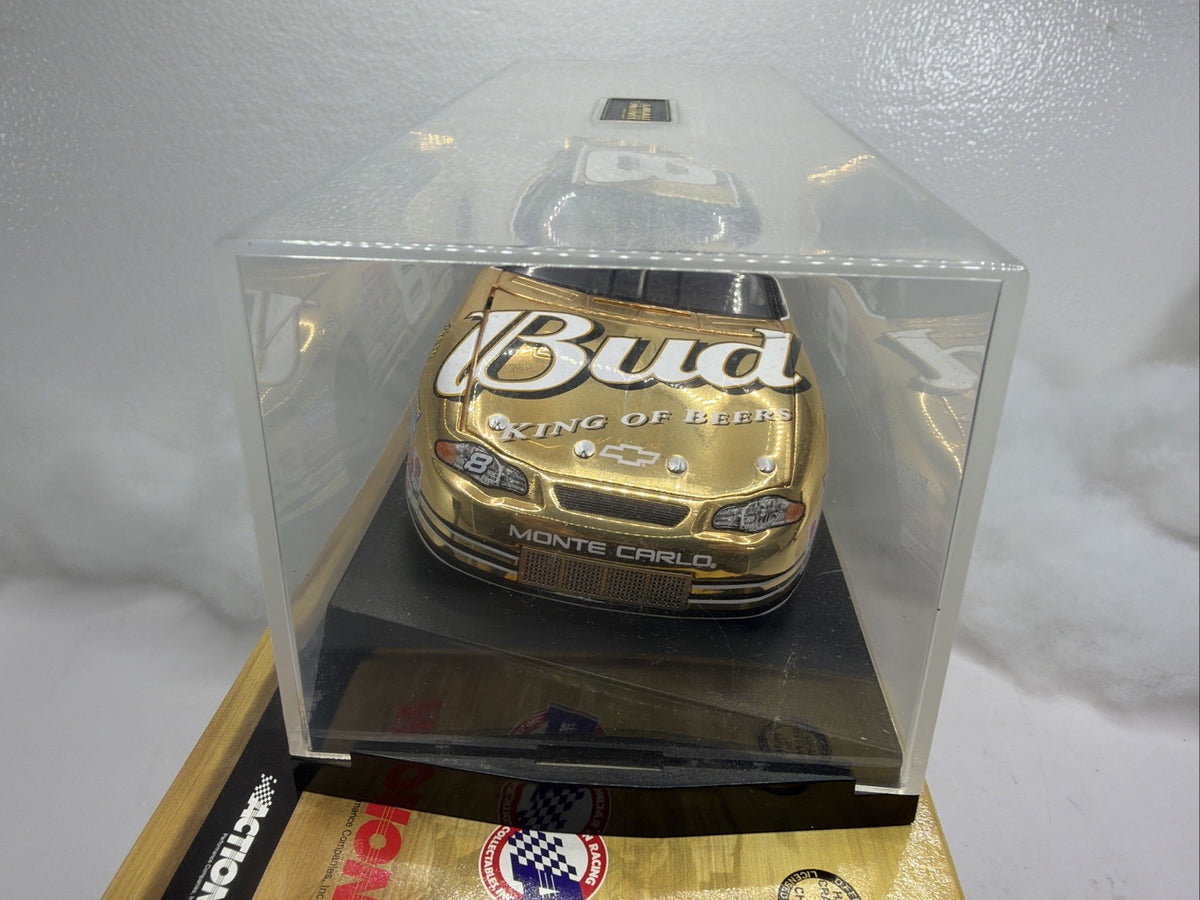 DALE EARNHARDT JR. #8 BUDWEISER 2001 24K GOLD 1/24 SCALE M.CARLO 1/2000 New7