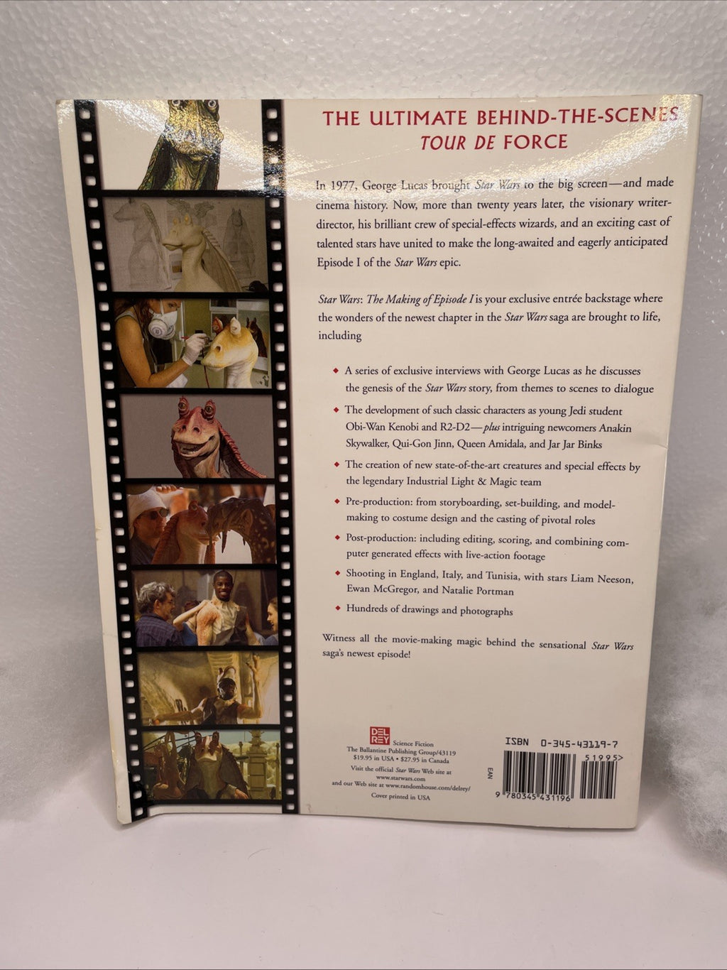 Star Wars. The Phantom Menace. The Making Of Episode 1. by Jody Duncan1