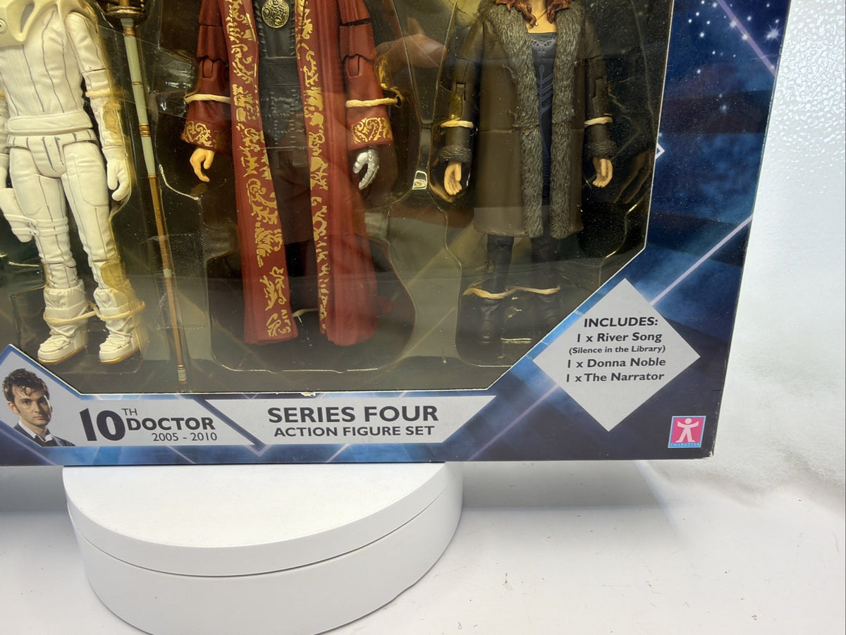 Doctor Who Series Four Action Figure Set: River Song~Narrator~Donna Noble NEW 44