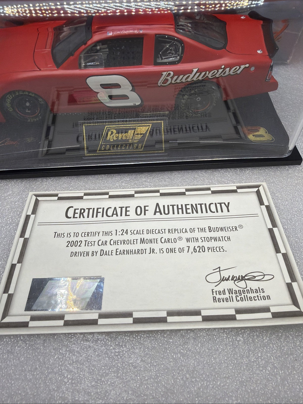 2002 Dale Earnhardt Jr #8 Bud Test Car Revell Diecast 1/24 New In Case W/cert1