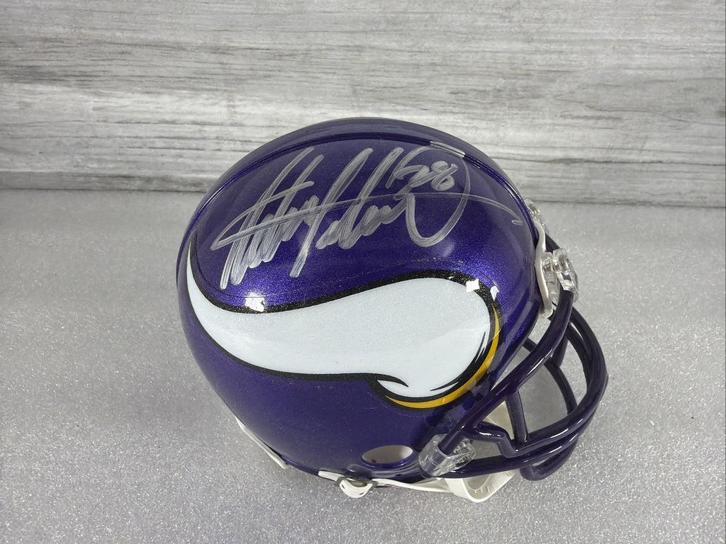 ADRIAN PETERSON Signed Vikings Mini Helmet NO COA PLEASE READ,AUTHENTIC1