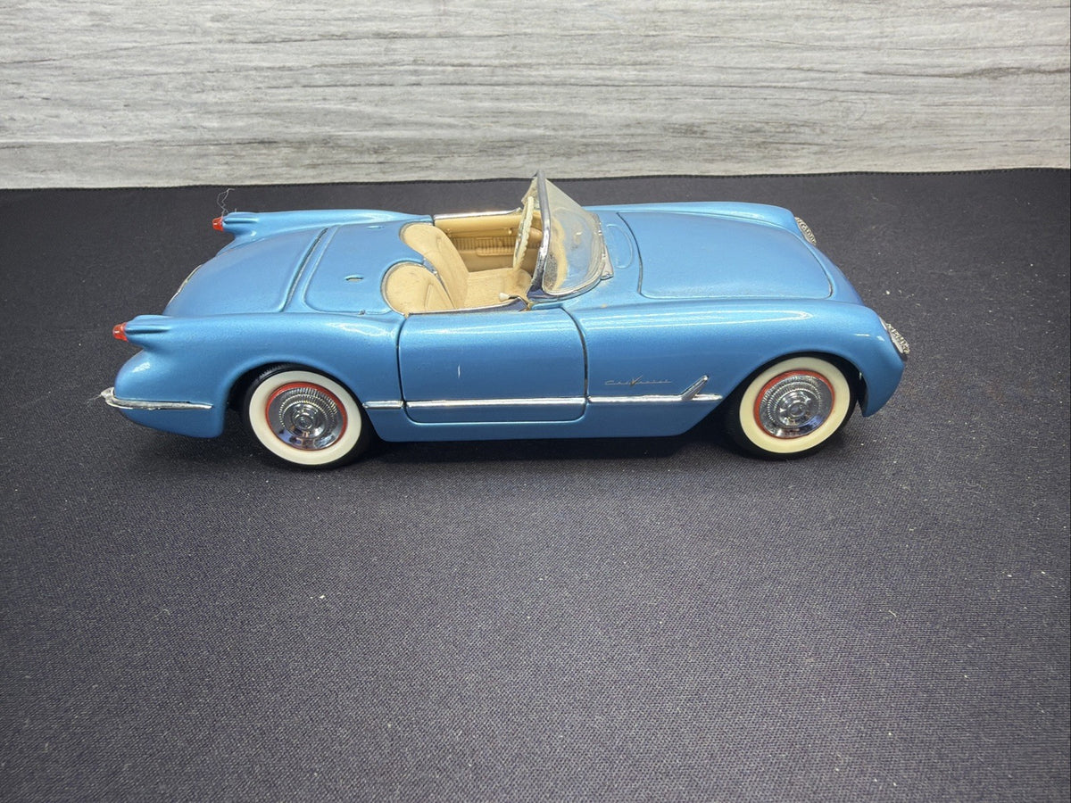 Franklin Mint 1955 Chevrolet Corvette 1:24 Diecast Model Car Blue7