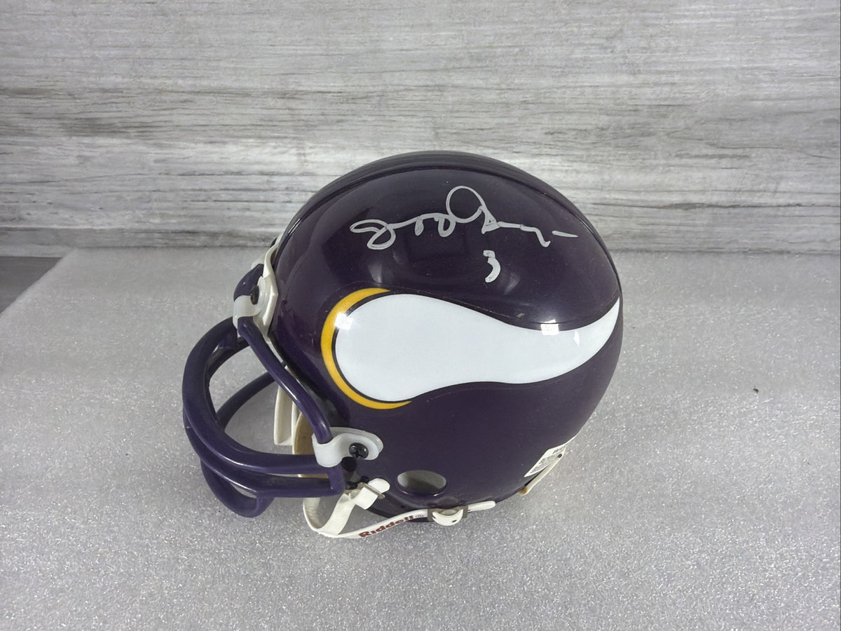 JEFF GEORGE  Signed Minnesota Vikings Mini Helmet NO COA PLEASE READ,AUTHENTIC1