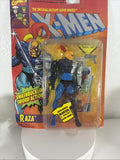 Marvel Comics  X Men Raza (1994) Toy Biz Action Figure New With Card Damage0
