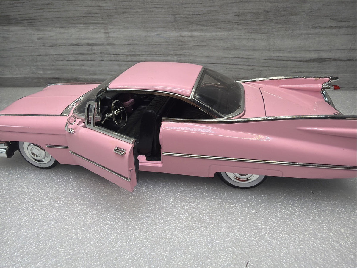 Jada, 1959 Cadillac Deville, Pink, 1:24 Diecast Car W Opening Doors Nice No Box13