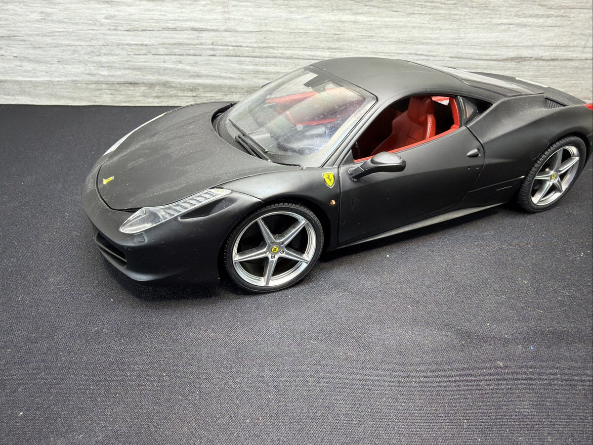 1:18 Hot Wheels Elite Ferrari 458 Speciale Matte Black No Box. Nice. READ1