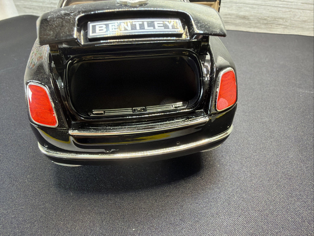 Rare Rastar Bentley Mulsanne 1:18 Diecast Black Model Car No Box Window Damage.12