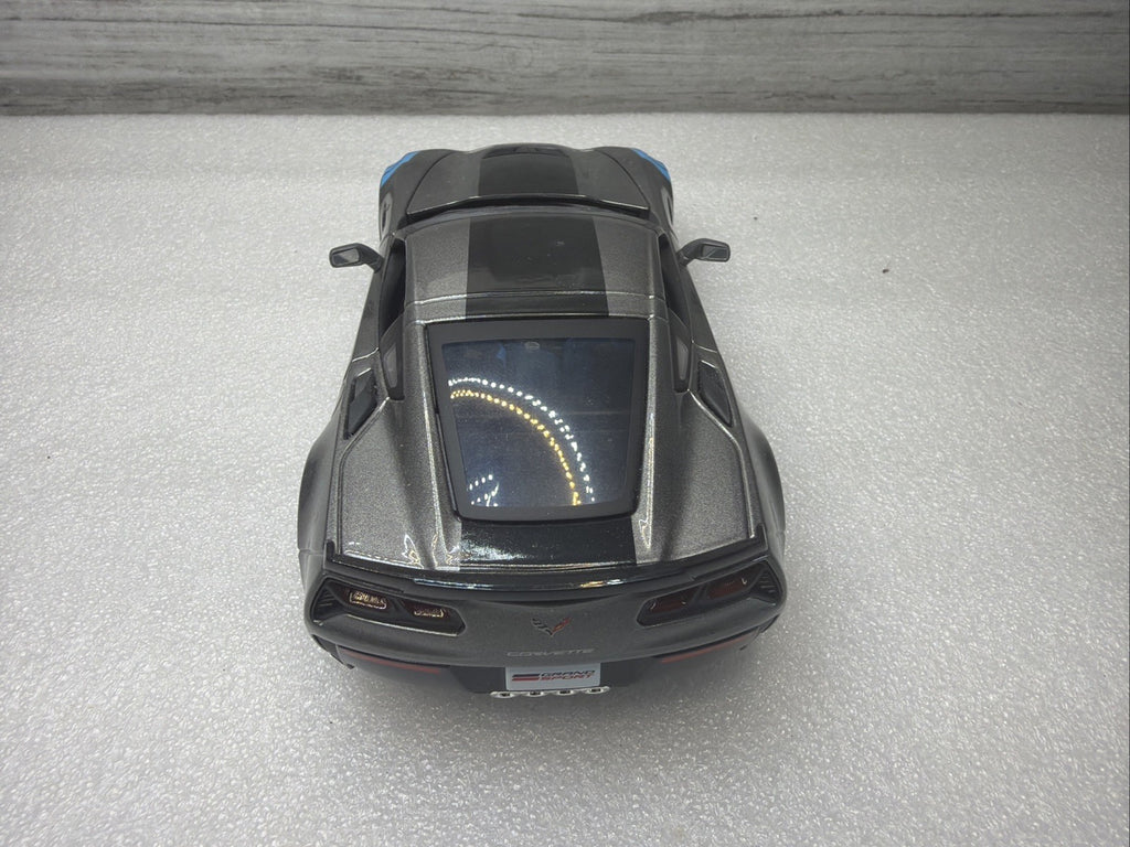 Maisto 2017 Chevrolet Corvette Stingray Grey 1/24 Scale Diecast Car NoBox Nice6